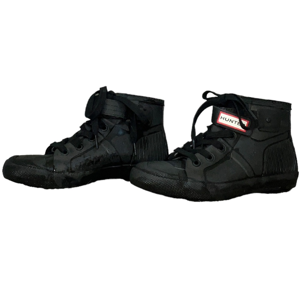 Hunter Women's Black High-Top Sneakers